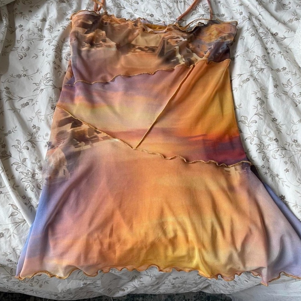 NWT Urban Outfitters Multicolor Spaghetti Strap Top